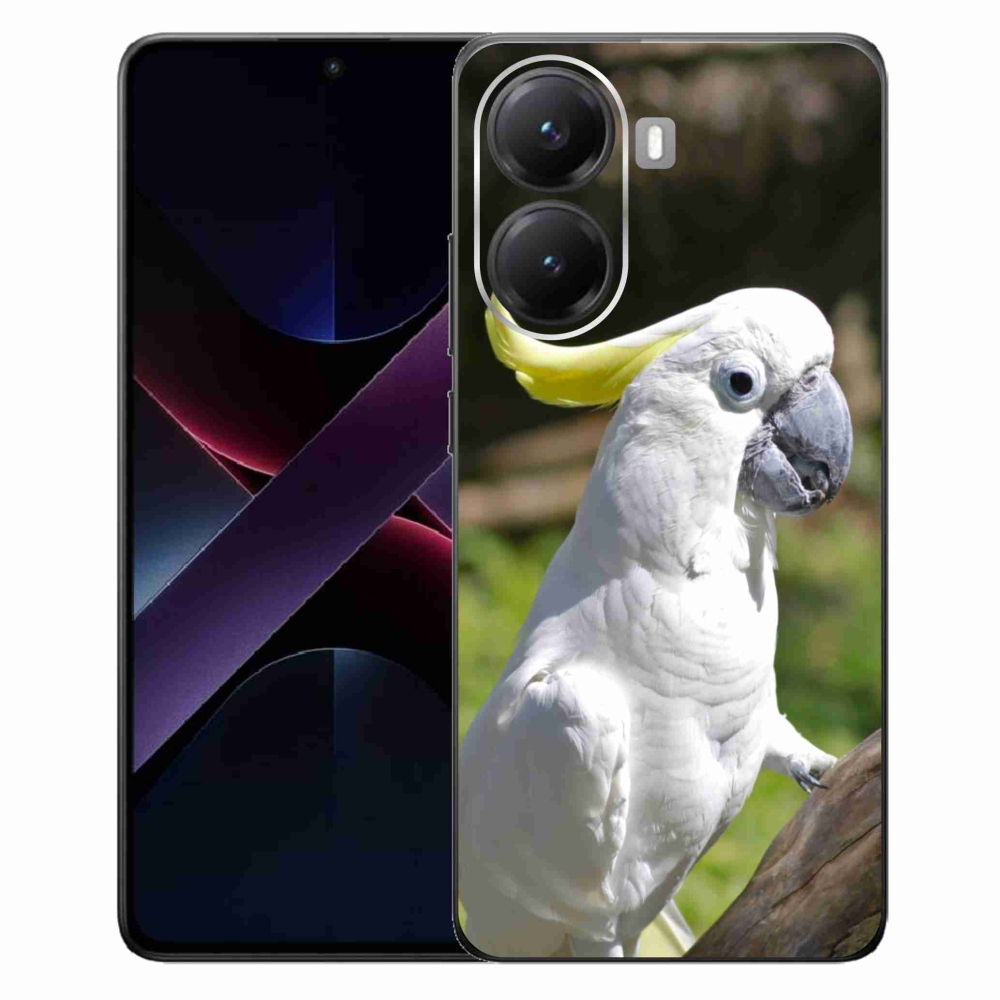 Gélový kryt mmCase na Xiaomi Poco X7 Pro 5G - papagáj kakadu 2