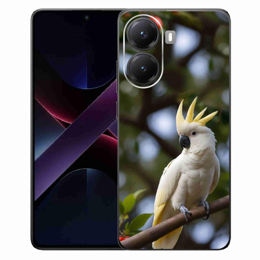 Gélový kryt mmCase na Xiaomi Poco X7 Pro 5G - papagáj kakadu 3