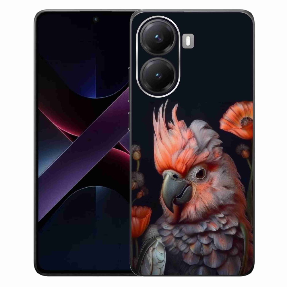 Gélový kryt mmCase na Xiaomi Poco X7 Pro 5G - papagáj kakadu vo farbách