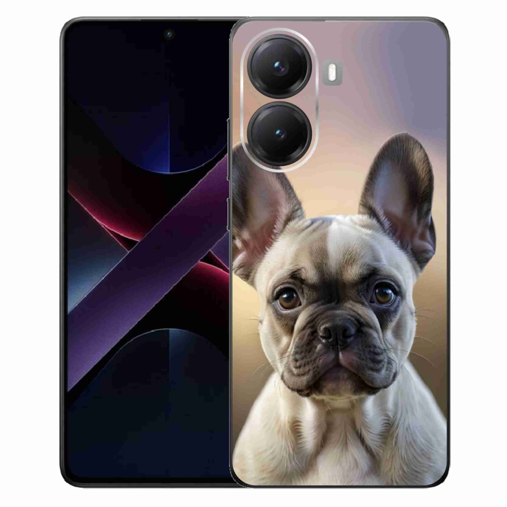 Gélový kryt mmCase na Xiaomi Poco X7 Pro 5G - roztomilý francúzsky buldoček