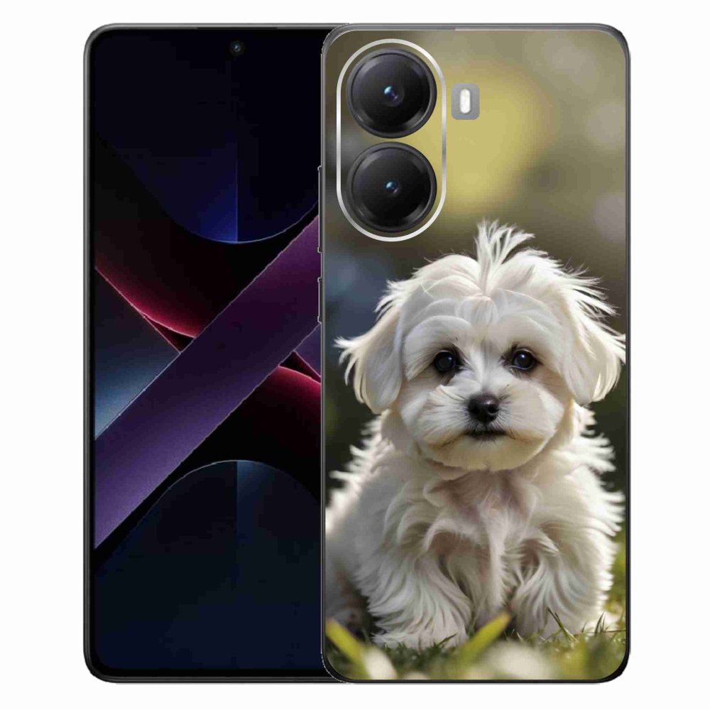 Gélový kryt mmCase na Xiaomi Poco X7 Pro 5G - roztomilý maltézsky psík