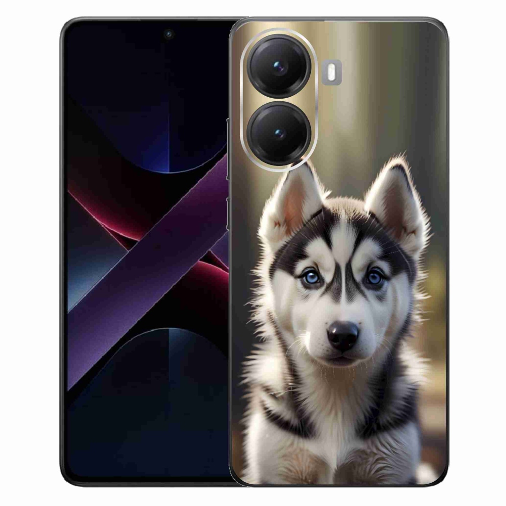 Gélový kryt mmCase na Xiaomi Poco X7 Pro 5G - roztomilý sibírsky husky