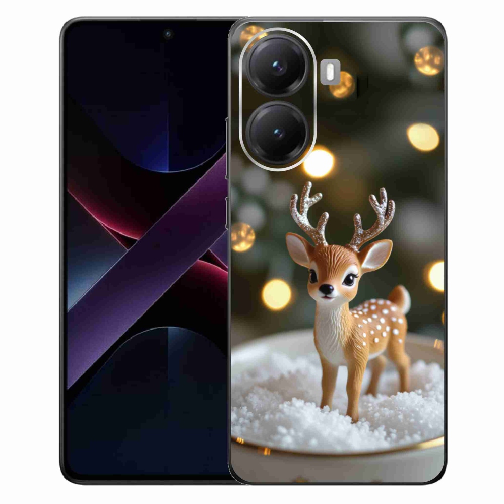 Gélový kryt mmCase na Xiaomi Poco X7 Pro 5G - roztomilý vianočný jeleň