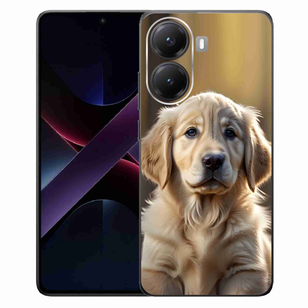 Gélový kryt mmCase na Xiaomi Poco X7 Pro 5G - roztomilý zlatý retriever