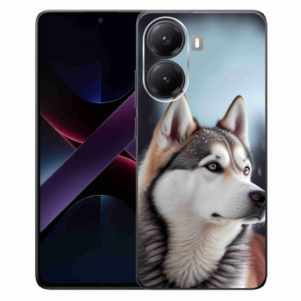 Gélový kryt mmCase na Xiaomi Poco X7 Pro 5G - sibírsky husky