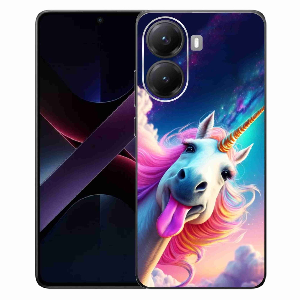 Gélový kryt mmCase na Xiaomi Poco X7 Pro 5G - šialený jednorožec