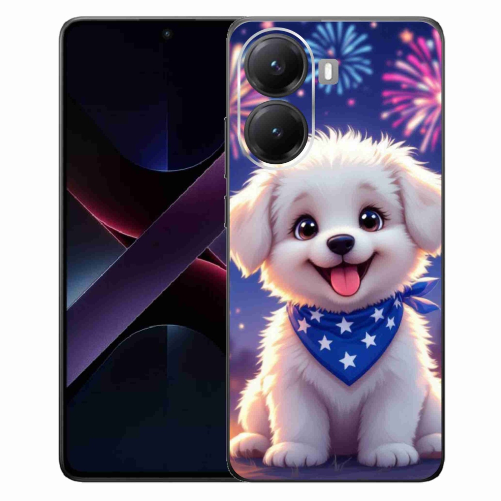 Gélový kryt mmCase na Xiaomi Poco X7 Pro 5G - slávnostné šteňa