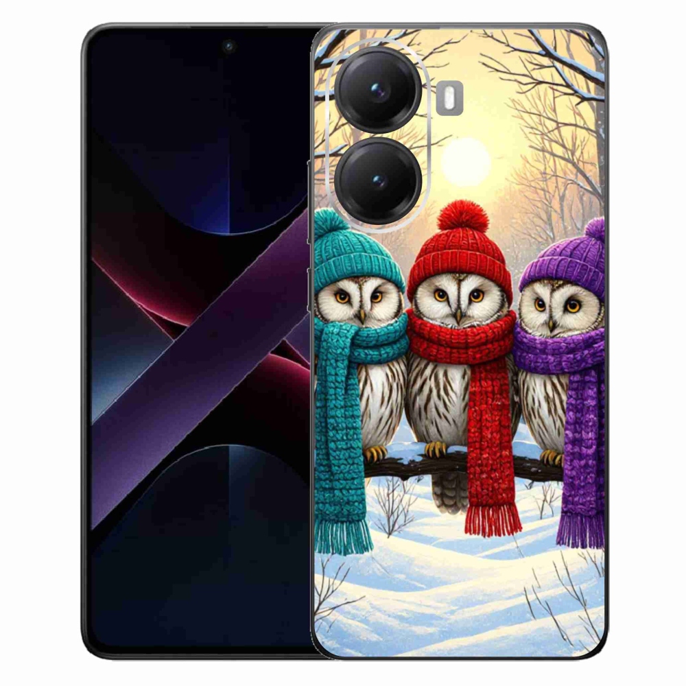 Gélový kryt mmCase na Xiaomi Poco X7 Pro 5G - soví priatelia