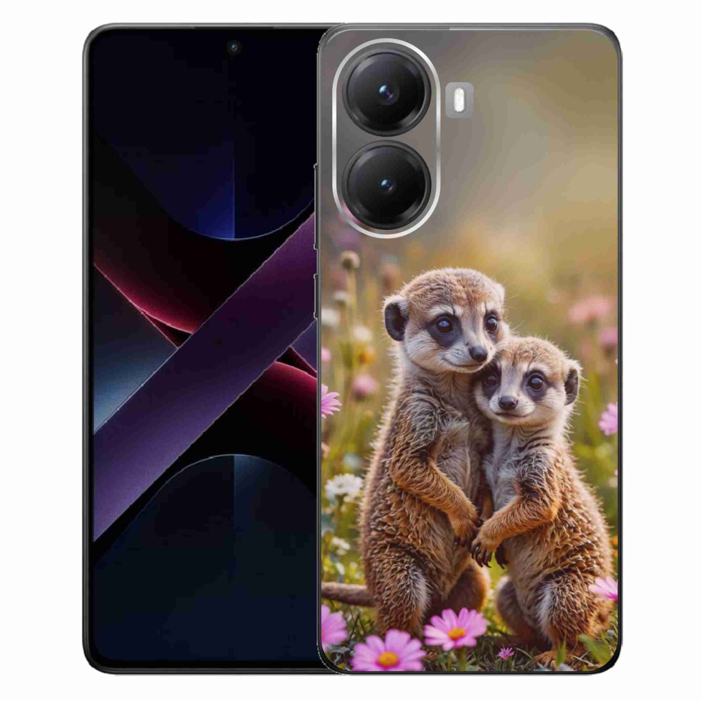 Gélový kryt mmCase na Xiaomi Poco X7 Pro 5G - surikatí duo