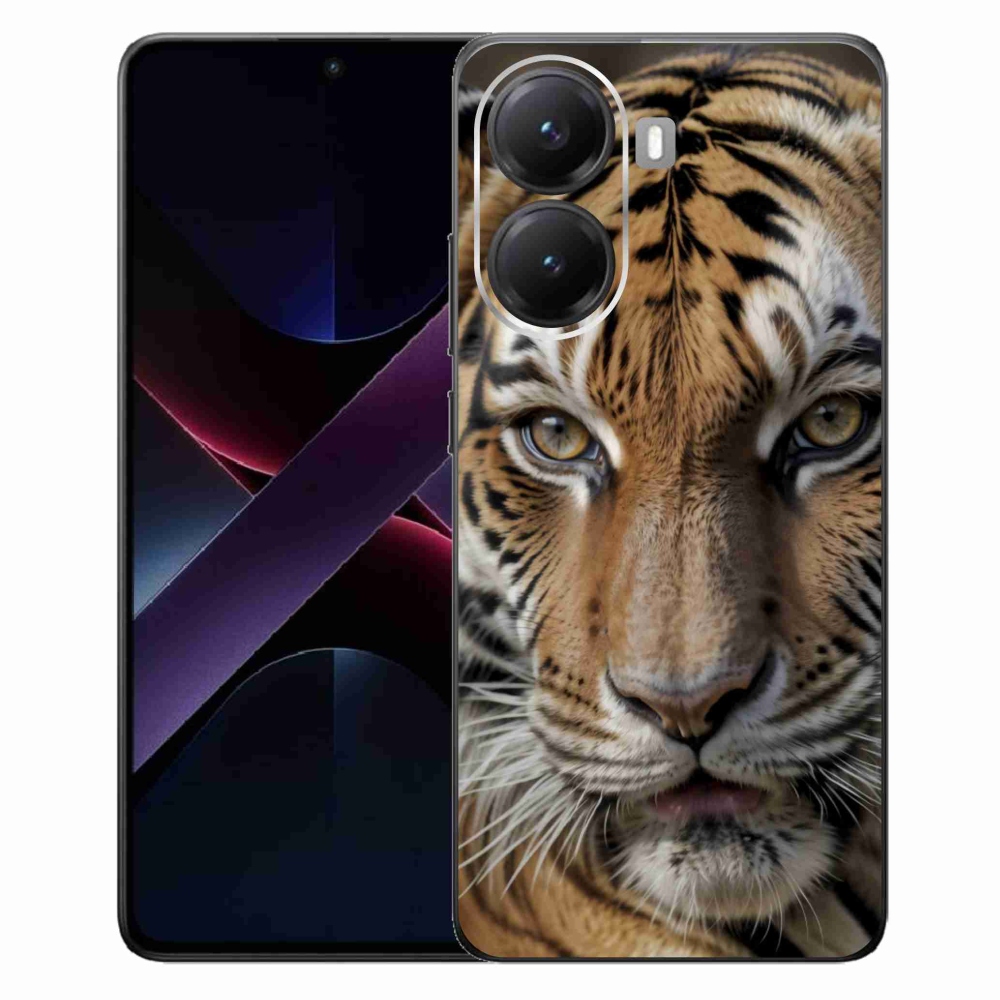 Gélový kryt mmCase na Xiaomi Poco X7 Pro 5G - tigrie pohľad