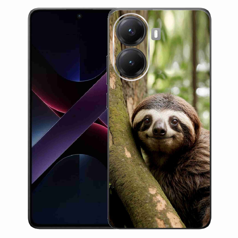 Gélový kryt mmCase na Xiaomi Poco X7 Pro 5G - usmievavý leňochod