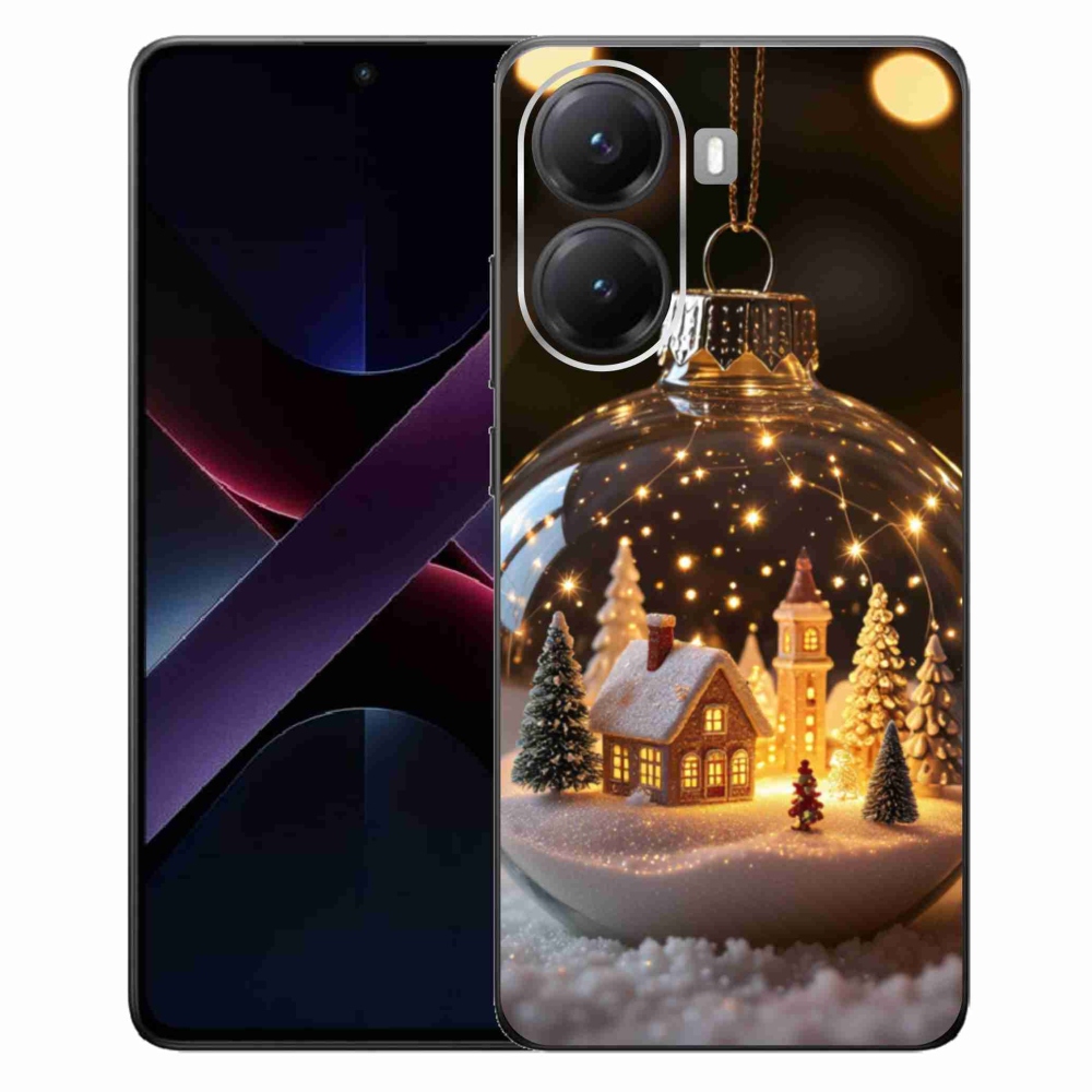 Gélový kryt mmCase na Xiaomi Poco X7 Pro 5G - vianočné gule 3