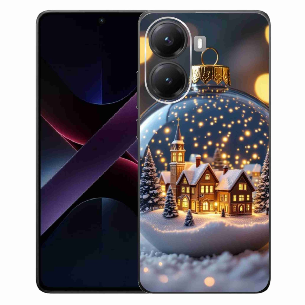 Gélový kryt mmCase na Xiaomi Poco X7 Pro 5G - vianočné gule 4