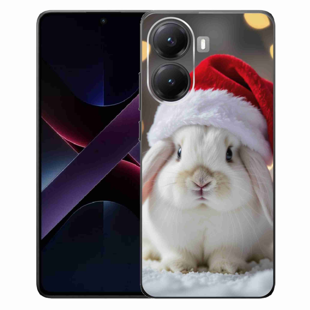 Gélový kryt mmCase na Xiaomi Poco X7 Pro 5G - vianočný králik
