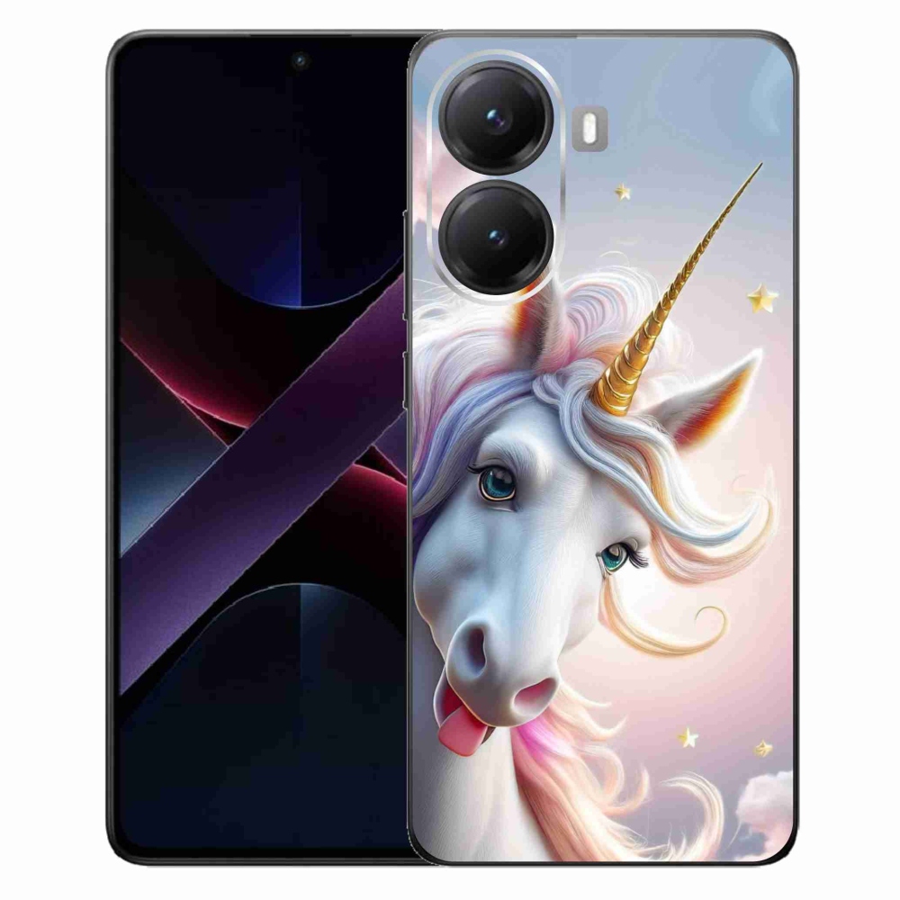 Gélový kryt mmCase na Xiaomi Poco X7 Pro 5G - veselý jednorožec
