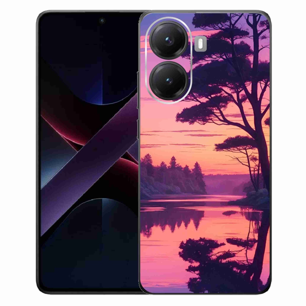 Gélový kryt mmCase na Xiaomi Poco X7 Pro 5G - západ slnka nad jazerom