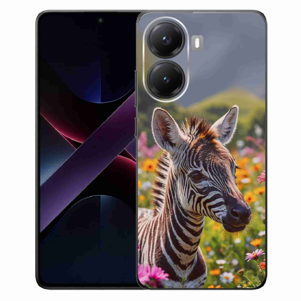 Gélový kryt mmCase na Xiaomi Poco X7 Pro 5G - zebra na lúke