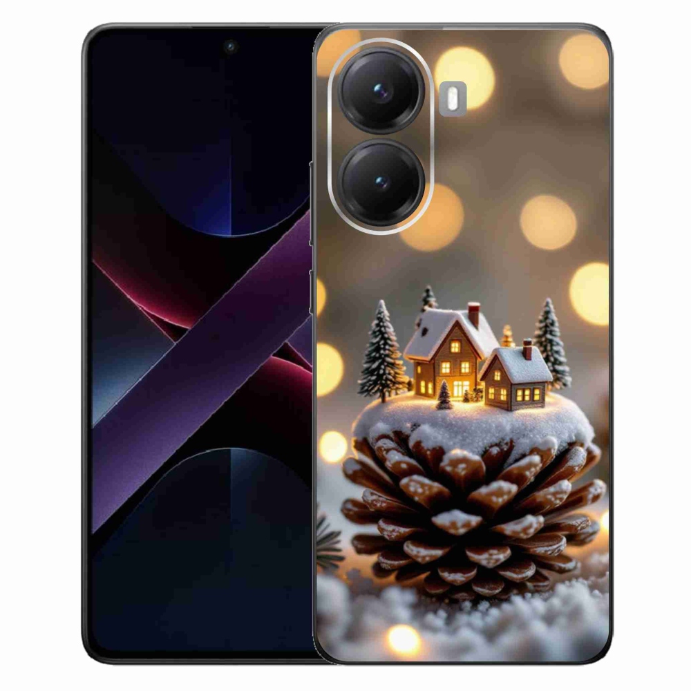 Gélový kryt mmCase na Xiaomi Poco X7 Pro 5G - zimná dedinka