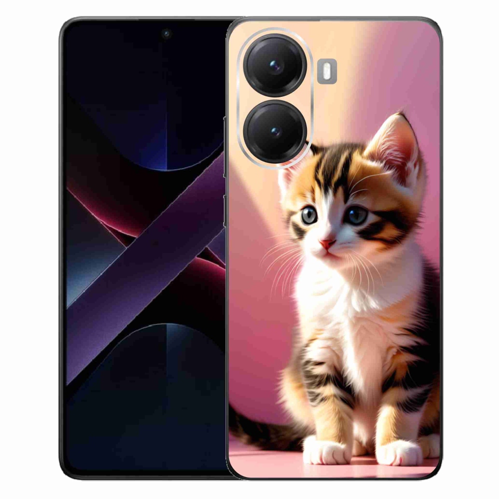 Gélový kryt mmCase na Xiaomi Poco X7 Pro 5G - zvedavé mačiatko 2