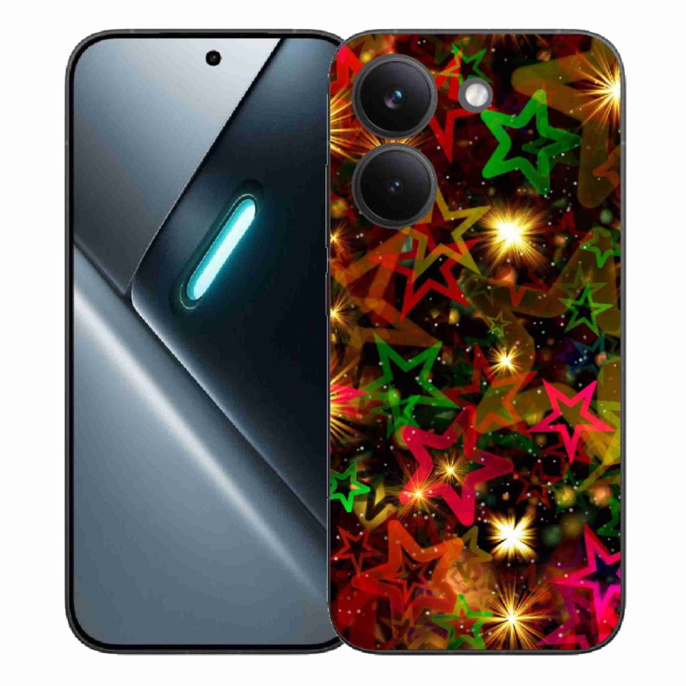 Gélový kryt mmCase na Xiaomi Poco X8 Pro - farebné hviezdičky