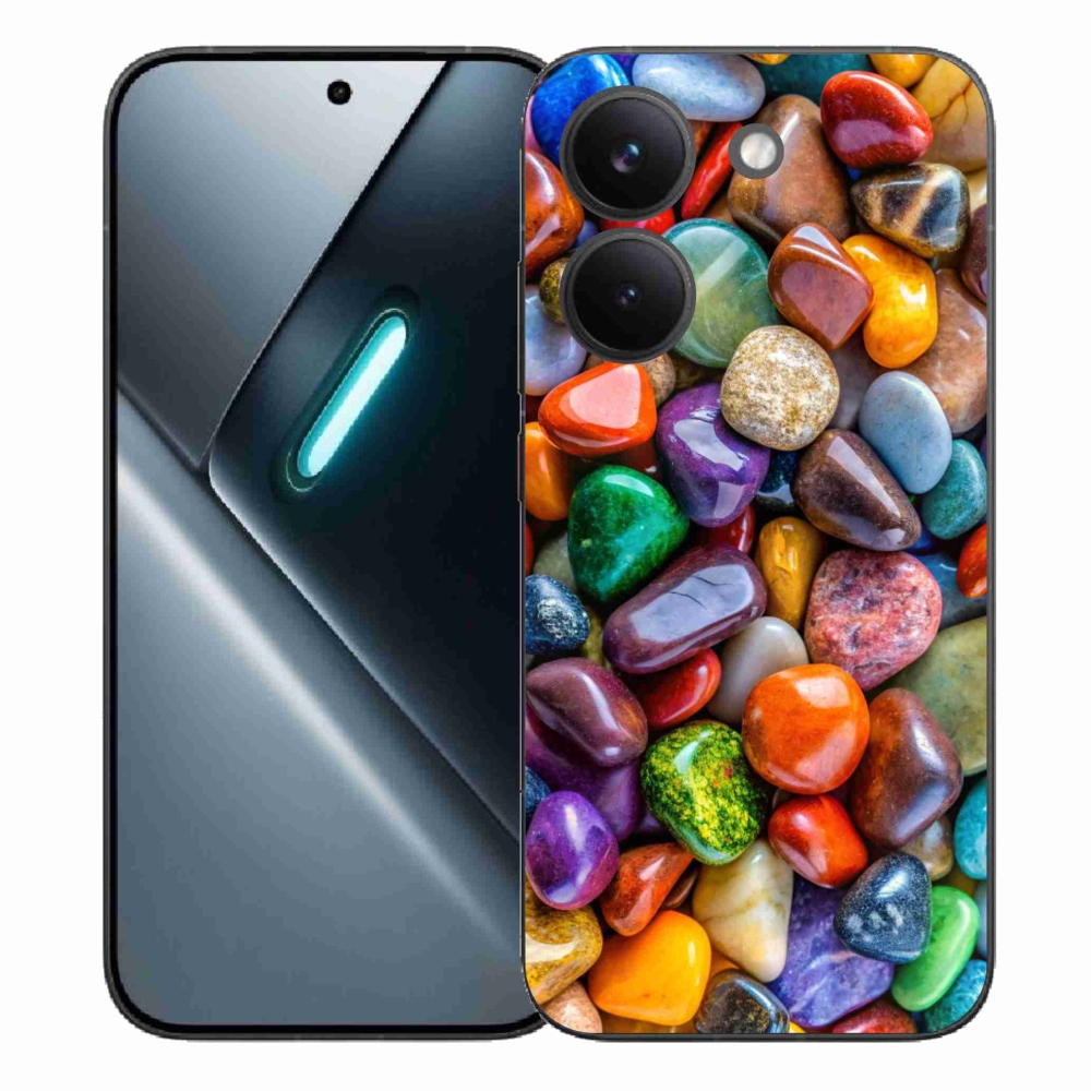 Gélový kryt mmCase na Xiaomi Poco X8 Pro - farebné kamienky