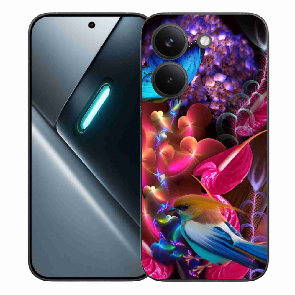 Gélový kryt mmCase na Xiaomi Poco X8 Pro - farebné kvety