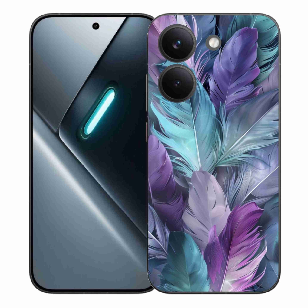 Gélový kryt mmCase na Xiaomi Poco X8 Pro - farebné perie 2