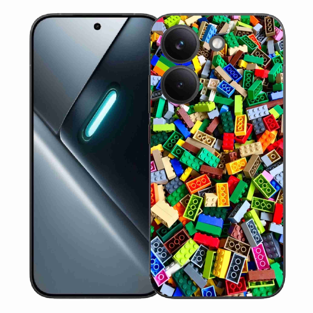 Gélový kryt mmCase na Xiaomi Poco X8 Pro - farebné stavebné kocky