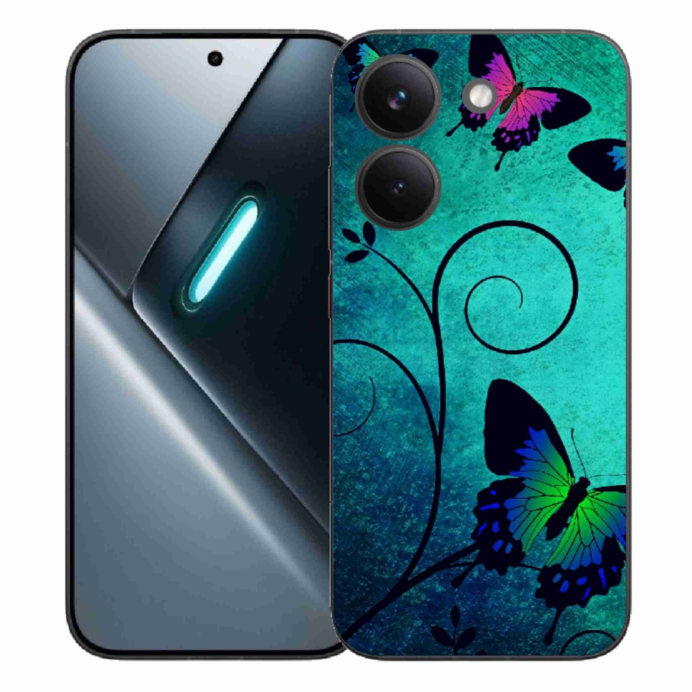 Gélový kryt mmCase na Xiaomi Poco X8 Pro - farební motýle