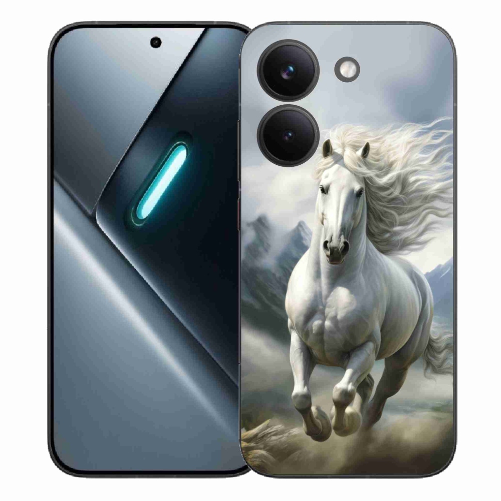 Gélový kryt mmCase na Xiaomi Poco X8 Pro - bežiaci biely kôň 3