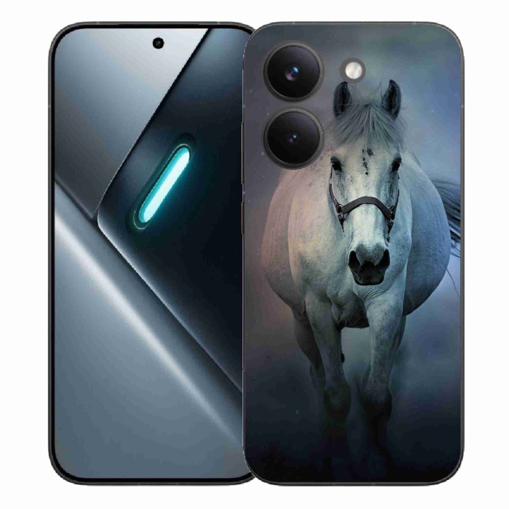 Gélový kryt mmCase na Xiaomi Poco X8 Pro - bežiaci biely kôň