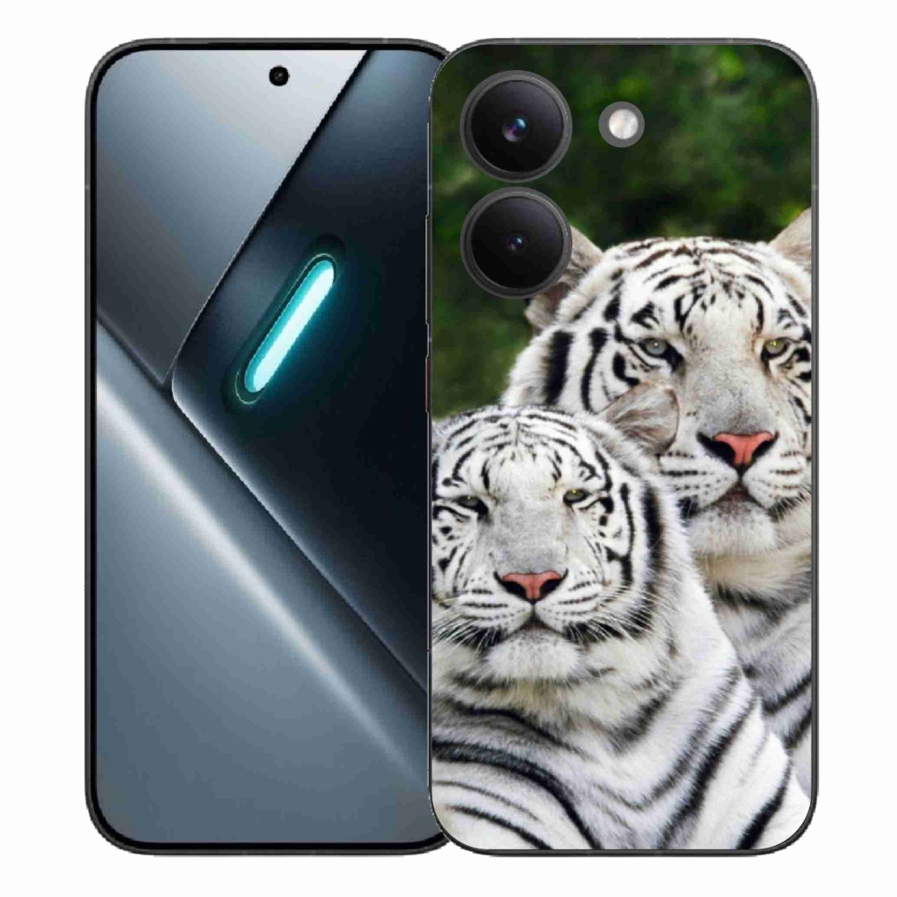 Gélový kryt mmCase na Xiaomi Poco X8 Pro - bieli tigre