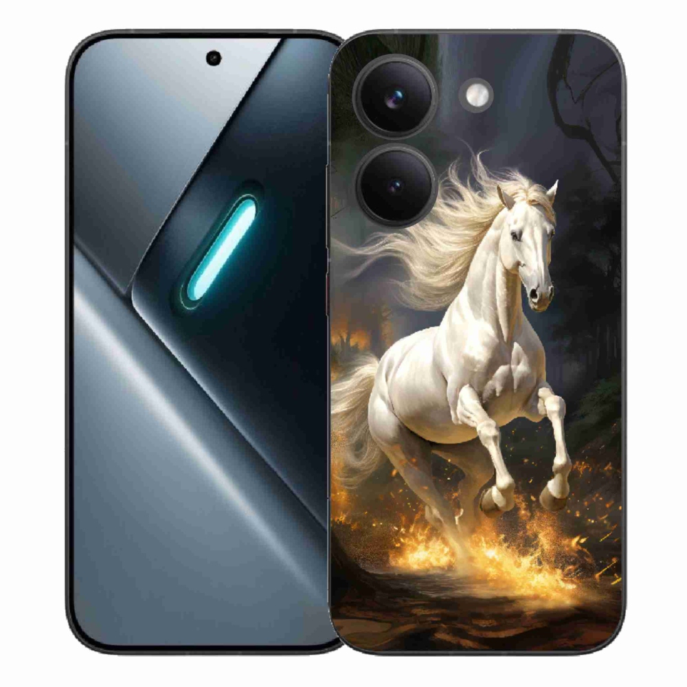 Gélový kryt mmCase na Xiaomi Poco X8 Pro - biely kôň 2