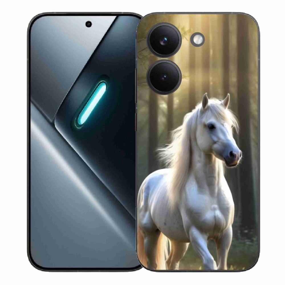 Gélový kryt mmCase na Xiaomi Poco X8 Pro - biely kôň 3