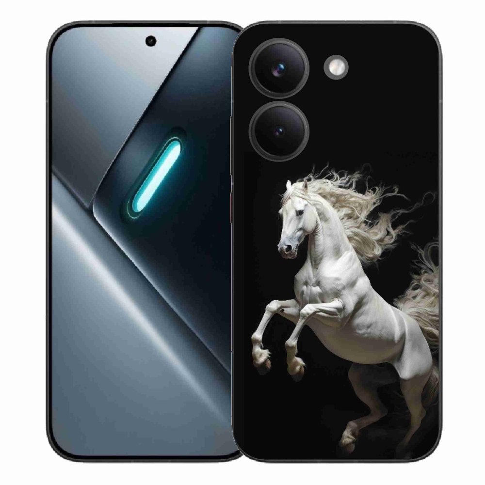 Gélový kryt mmCase na Xiaomi Poco X8 Pro - biely kôň 4