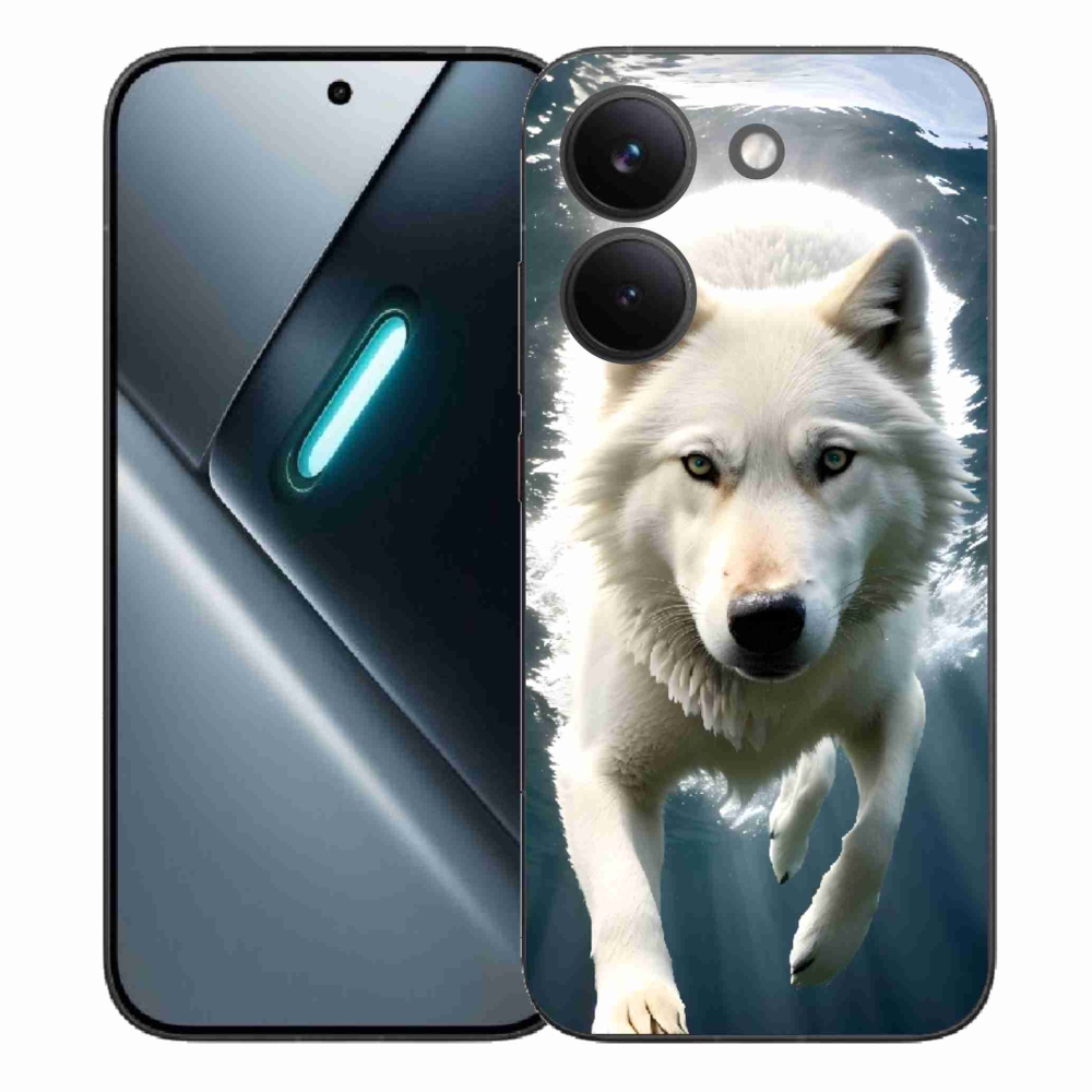 Gélový kryt mmCase na Xiaomi Poco X8 Pro - biely vlk