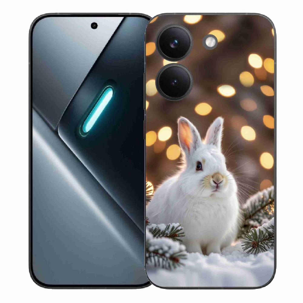 Gélový kryt mmCase na Xiaomi Poco X8 Pro - biely zajac