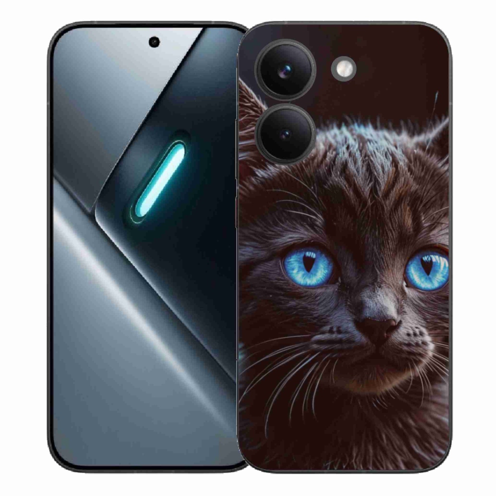 Gélový kryt mmCase na Xiaomi Poco X8 Pro - čierne mačiatko 2