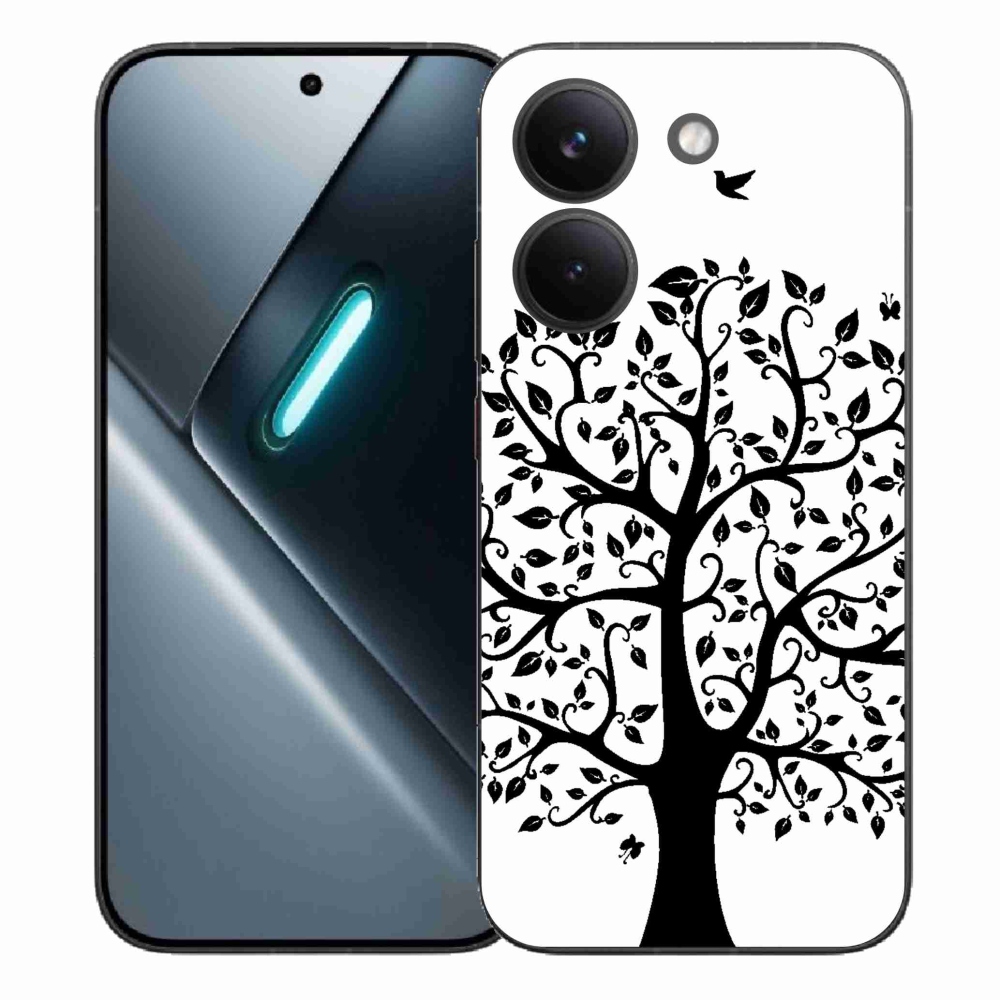 Gélový kryt mmCase na Xiaomi Poco X8 Pro - čiernobiely strom