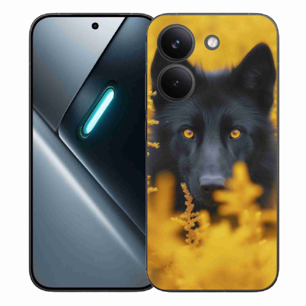 Gélový kryt mmCase na Xiaomi Poco X8 Pro - čierny vlk 2