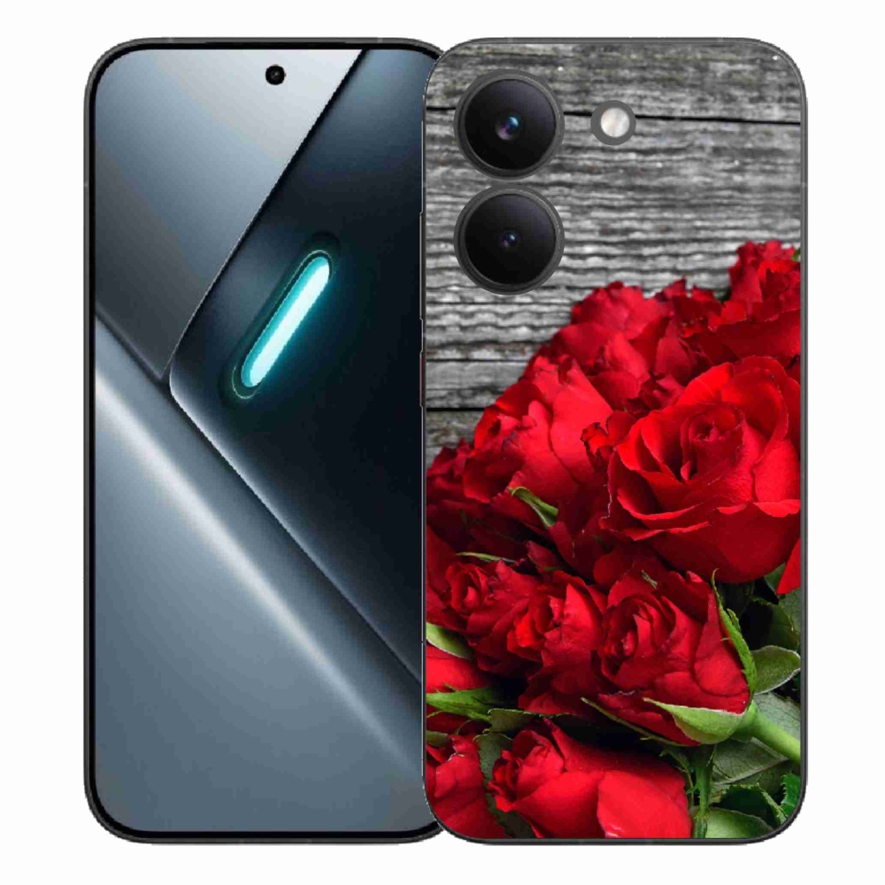 Gélový kryt mmCase na Xiaomi Poco X8 Pro - červené ruže