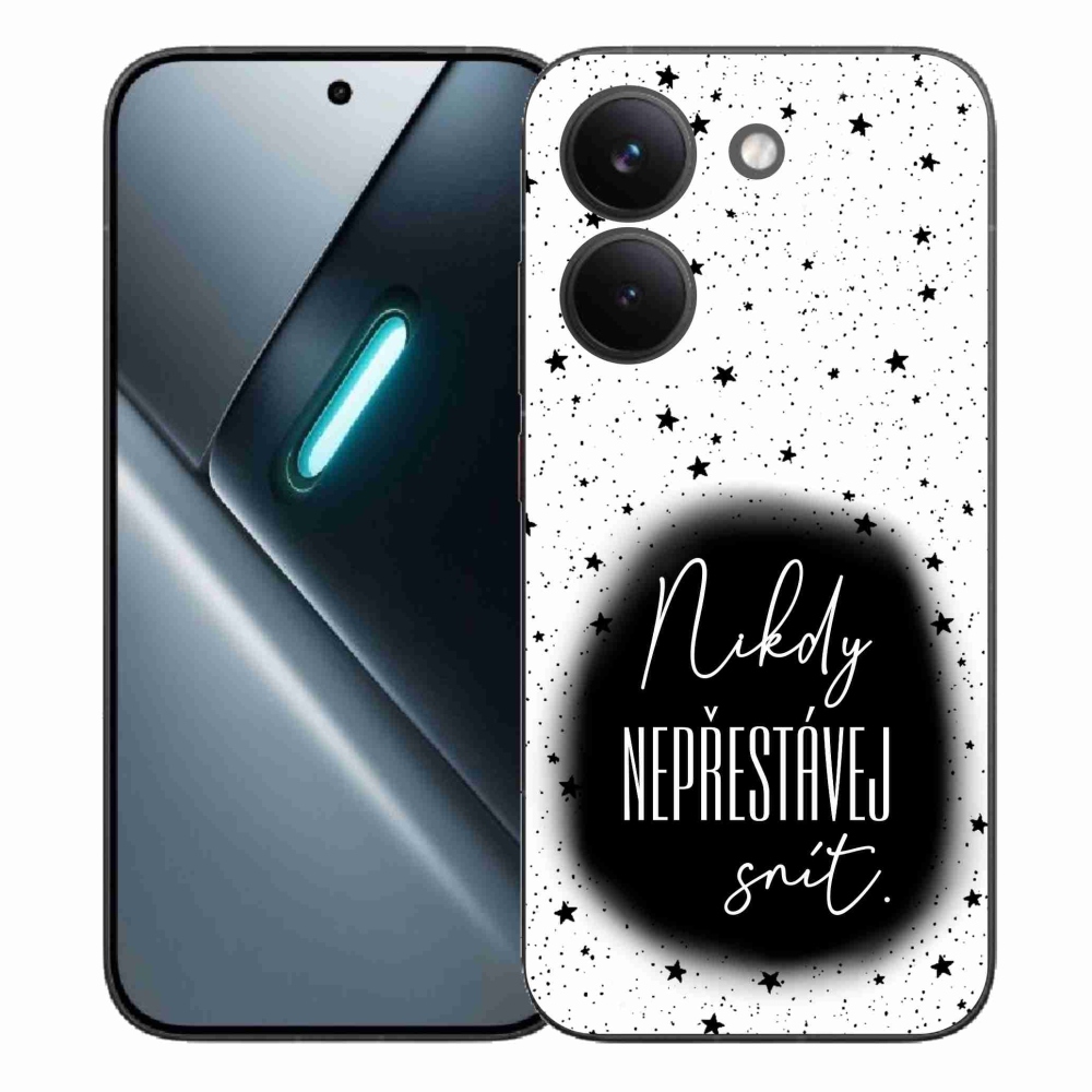 Gélový kryt mmCase na Xiaomi Poco X8 Pro - citát 1 čiernobiele pozadie