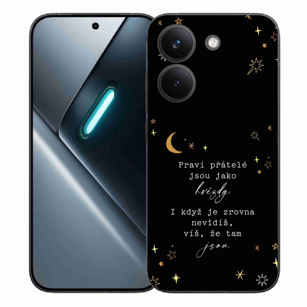 Gélový kryt mmCase na Xiaomi Poco X8 Pro - citát 6 čierne pozadie