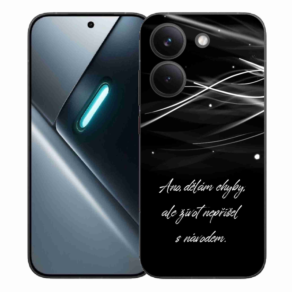 Gélový kryt mmCase na Xiaomi Poco X8 Pro - citát čierne pozadie