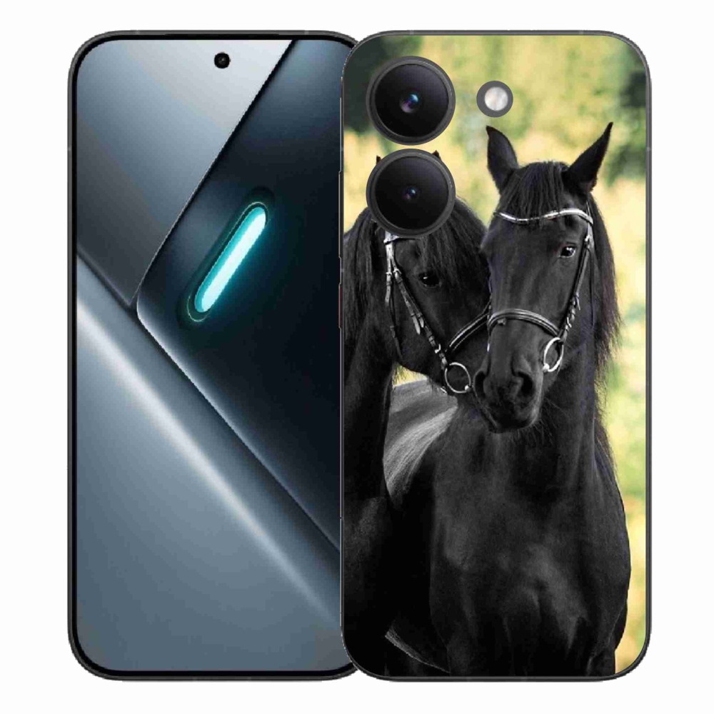 Gélový kryt mmCase na Xiaomi Poco X8 Pro - dva čierne kone