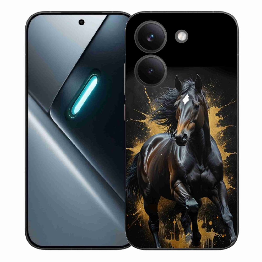 Gélový kryt mmCase na Xiaomi Poco X8 Pro - elegantný čierny žrebec
