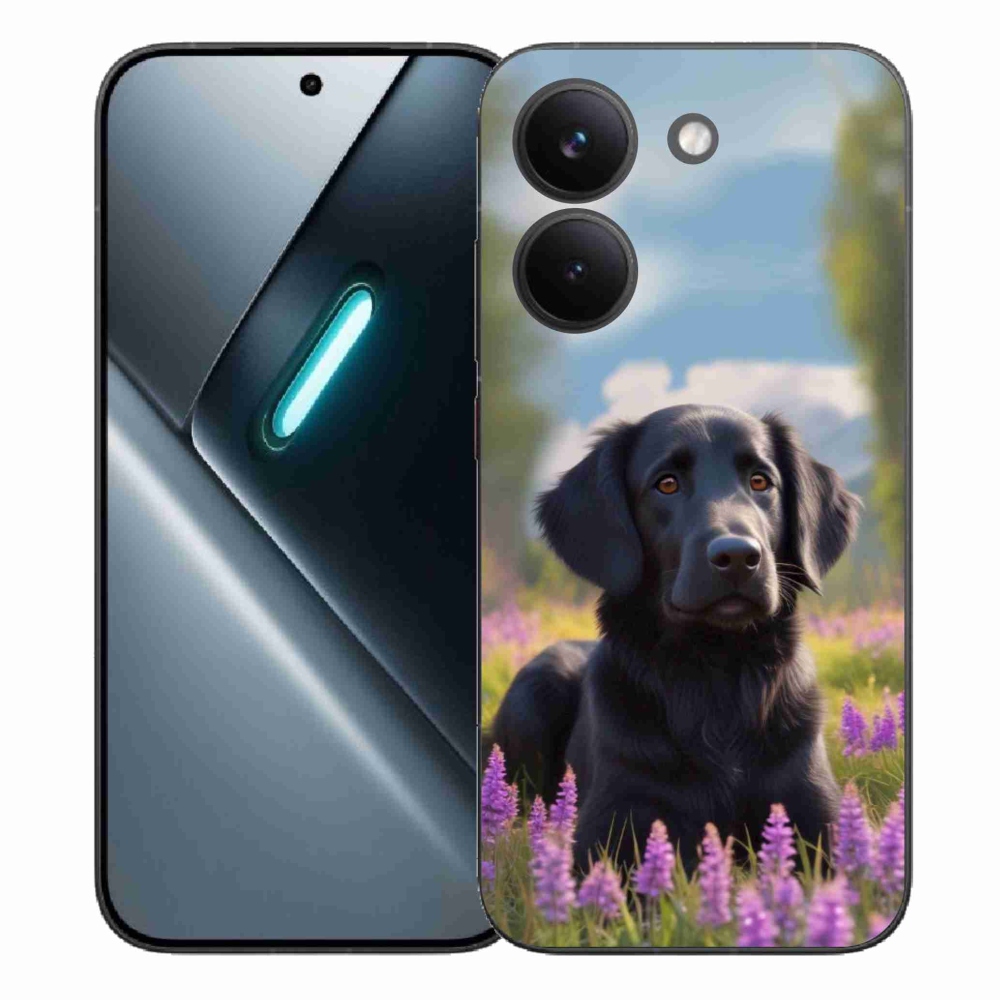 Gélový kryt mmCase na Xiaomi Poco X8 Pro - elegantný čierny retriever