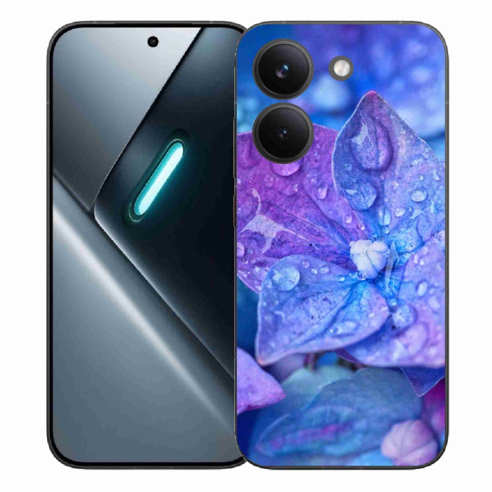 Gélový kryt mmCase na Xiaomi Poco X8 Pro - fialový kvet