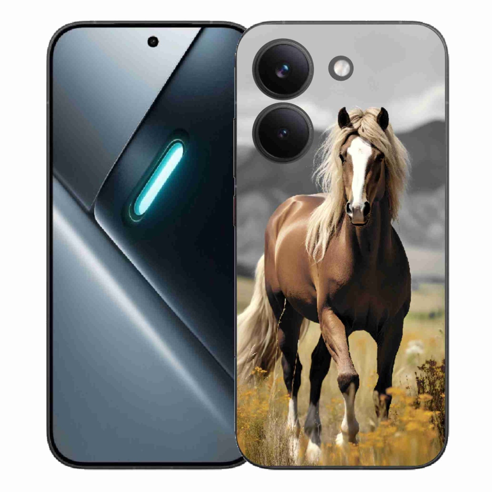 Gélový kryt mmCase na Xiaomi Poco X8 Pro - hnedý kôň 1