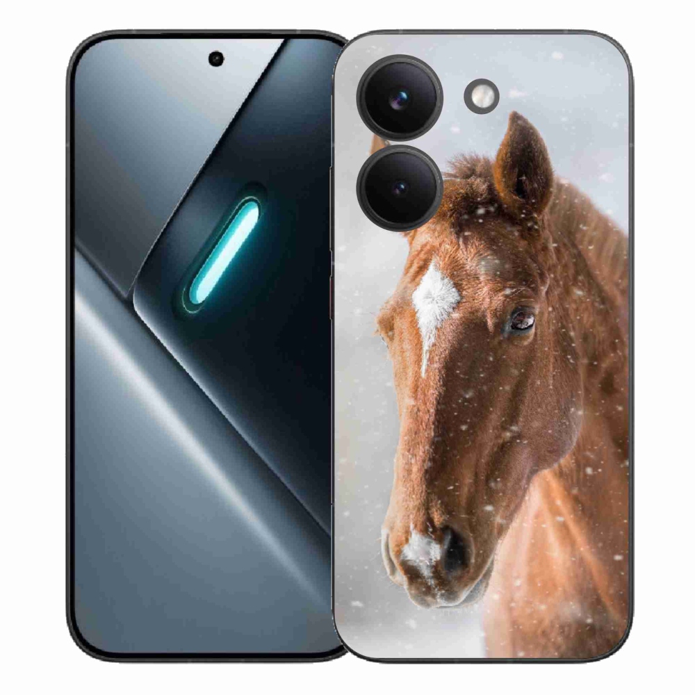 Gélový kryt mmCase na Xiaomi Poco X8 Pro - hnedý kôň 2